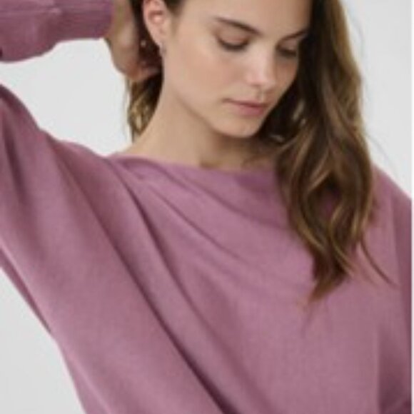 NWT Culture purple mauve batwing sweater for women size small - Picture 3 of 12